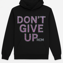 Load image into Gallery viewer, Don’t Give Up” Rhinestone Hoodie Edition