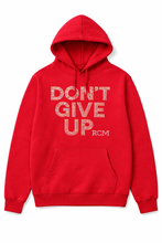 Load image into Gallery viewer, Don’t Give Up” Rhinestone Hoodie Edition