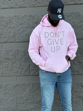 Load image into Gallery viewer, Don’t Give Up” Rhinestone Hoodie Edition