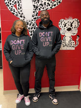 Load image into Gallery viewer, Don’t Give Up” Rhinestone Hoodie  Edition
