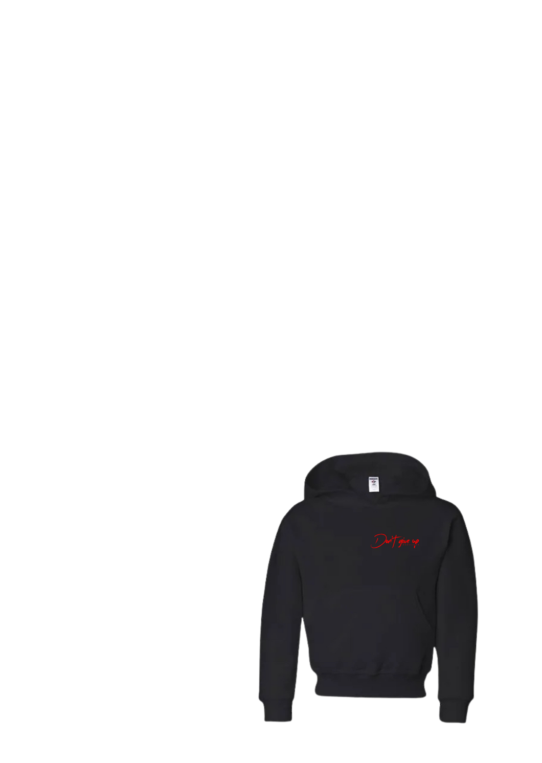 Don’t give up hoodies left chest (kids)